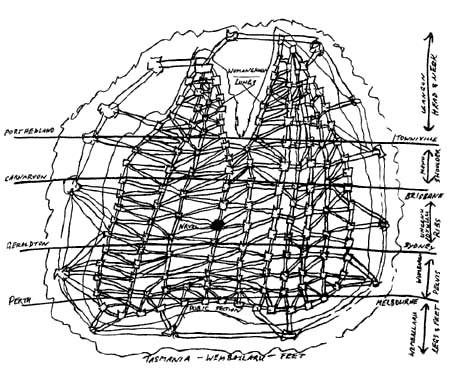 David Mowaljali's Corpus Australis sketch as published in Yorro Yorro, by Jutta Malnic