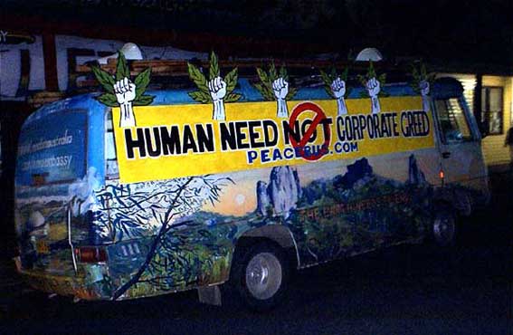 Leaving Nimbin at 8:40 Pm April Last 2001