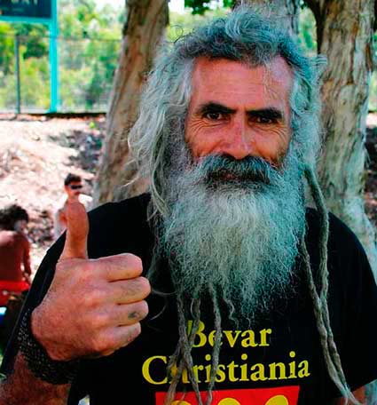 Rusty Harris in Railway Park Byron Bay 11  October 2003