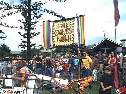 Cannabis Dave piloting the chopper stopper