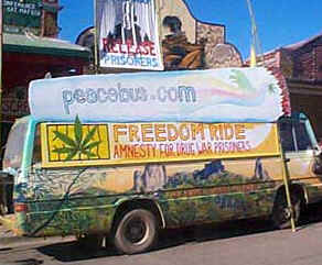 Bill Board Side of the Peace Bus